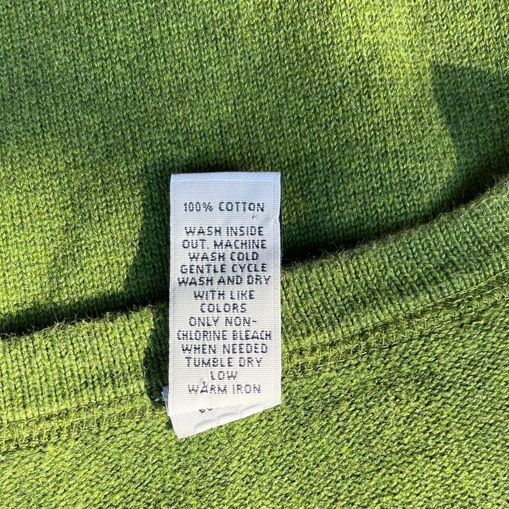 GAP Men's V-Neck Sweater Long Sleeve in Green XXL - Picture 5 of 5